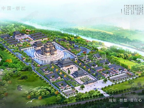 知名的寺廟整體平面布局訂制